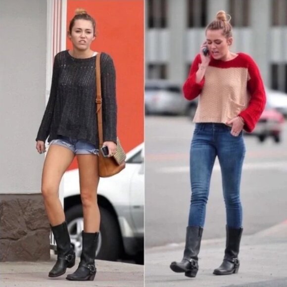 Frye Harness 8R Womens Boots - Black Size 9.5 - Moto Boots - Picture 16 of 16